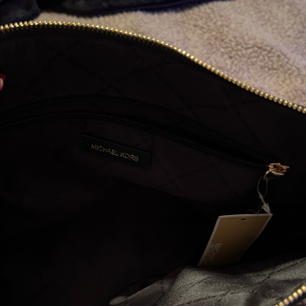 Michael Kors Black Tote with Gold Details - Picture 7 of 8